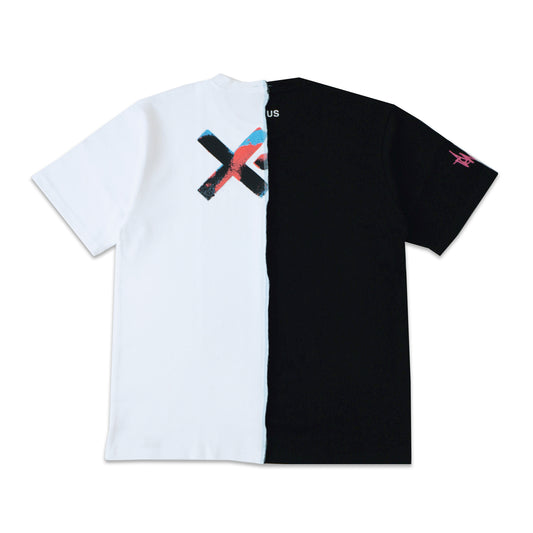 粉色LOGO(StitchBlue)×白色【10.2oz超重】