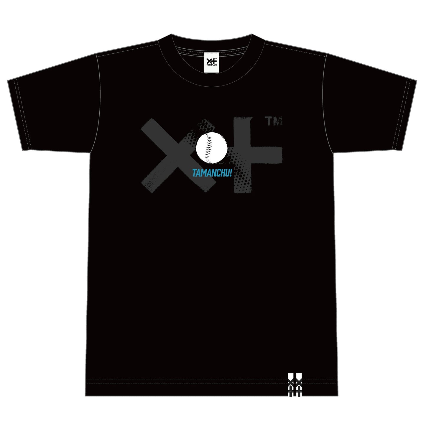 【予約】TENPLUS×たまんちゅ！「六甲院真琴」 Tシャツ ブラック [7.4オンス ヘビーウェイト]