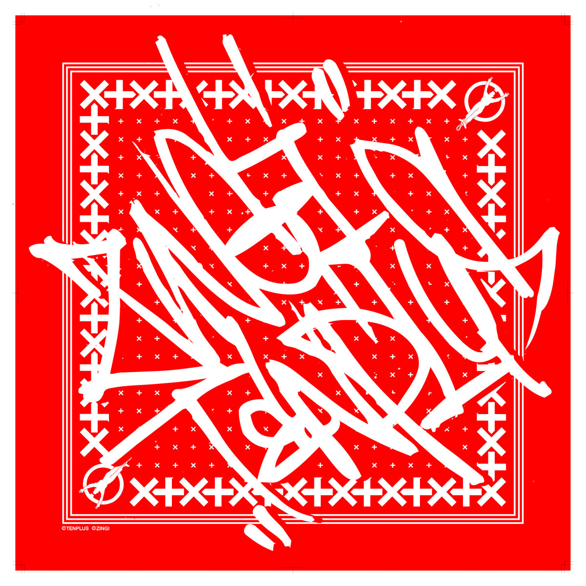 MC仁義還暦記念ZINGI×TENPLUSバンダナ RED