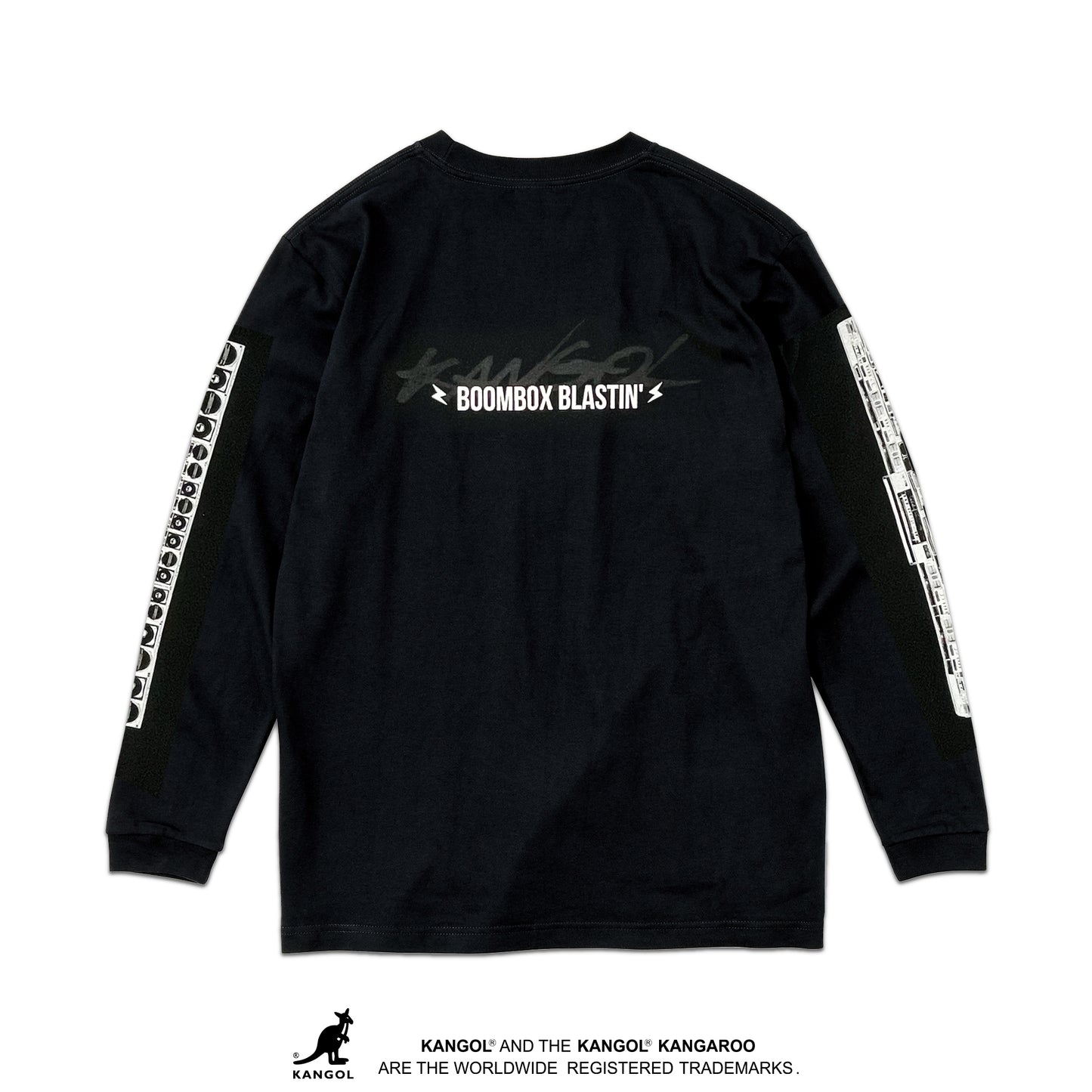 KANGOL×TENPLUS BOOMBOX BLASTIN’ LS TEE[ 7.4oz ヘビーウェイト]