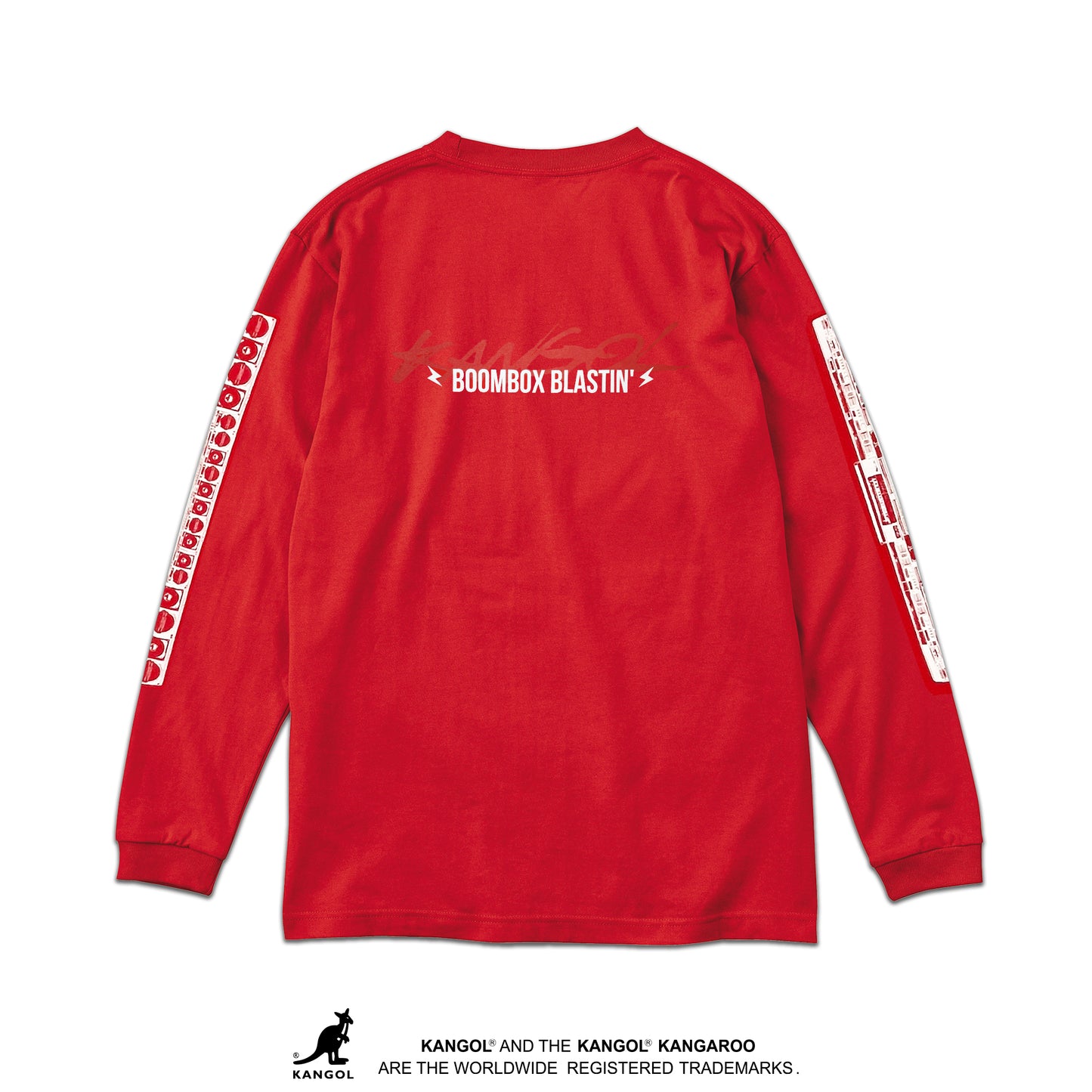 KANGOL×TENPLUS BOOMBOX BLASTIN’ LS TEE[ 7.4oz ヘビーウェイト]