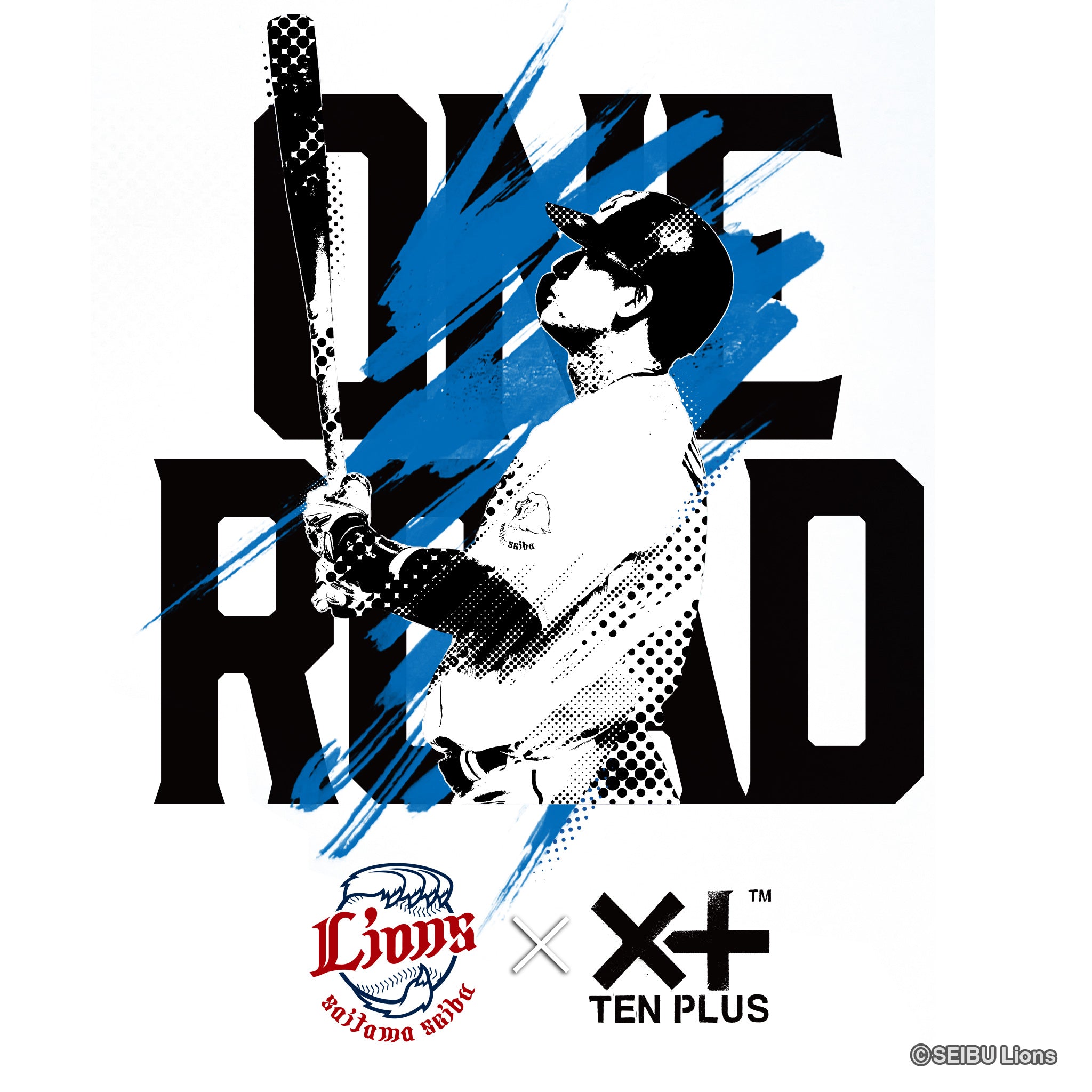 ライオンズ 栗山巧選手×TENPLUS「ONEROAD」Tシャツ[7.4オンス