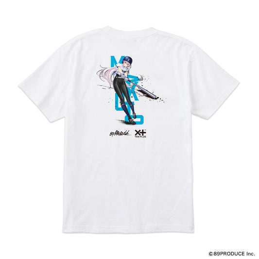 【予約】TENPLUS×たまんちゅ！「六甲院真琴」 Tシャツ ホワイト [7.4オンス ヘビーウェイト]
