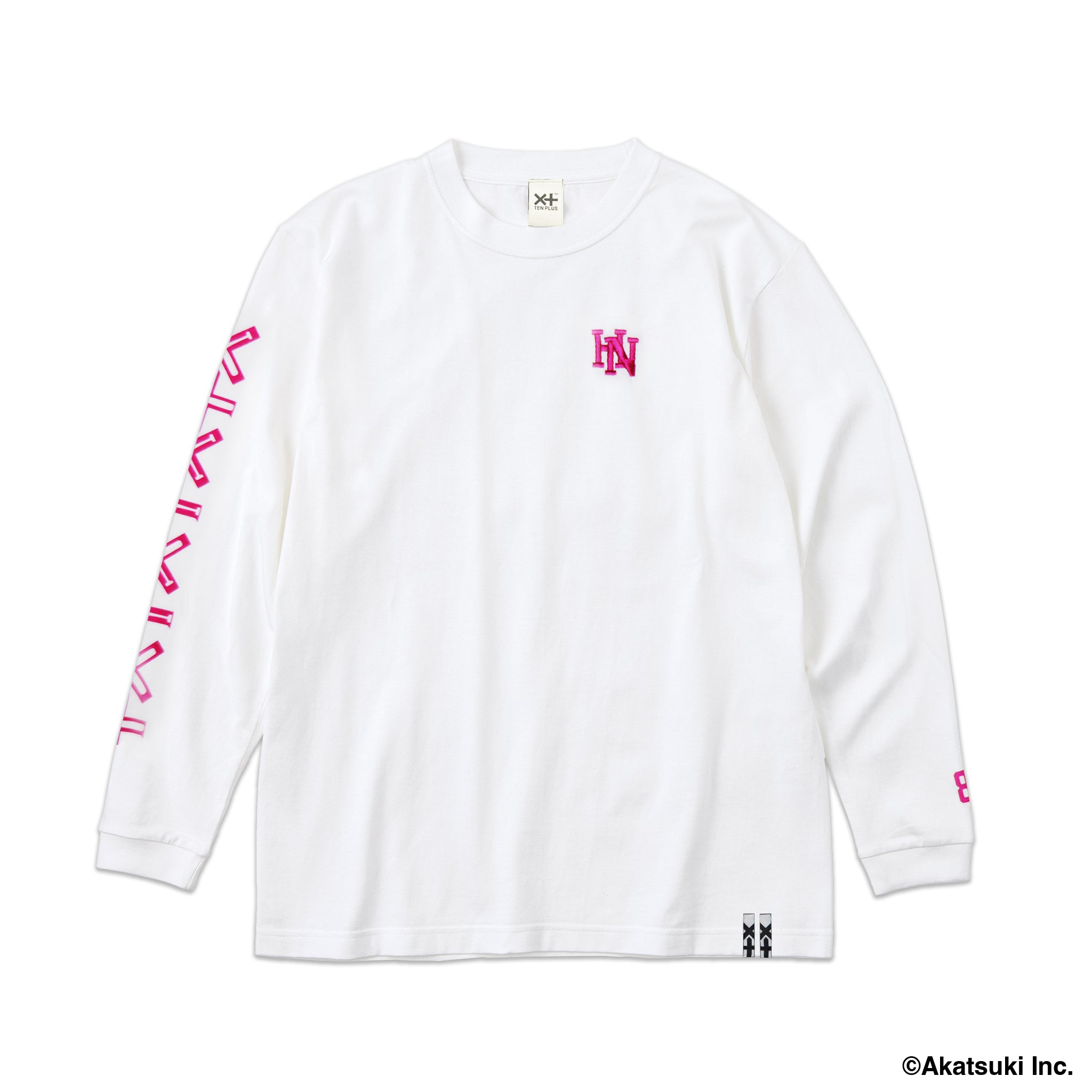 ハチナイ×X十【野崎夕姫】 LS TEE WHITE [ 7.4oz ヘビーウェイト] – TENPLUS