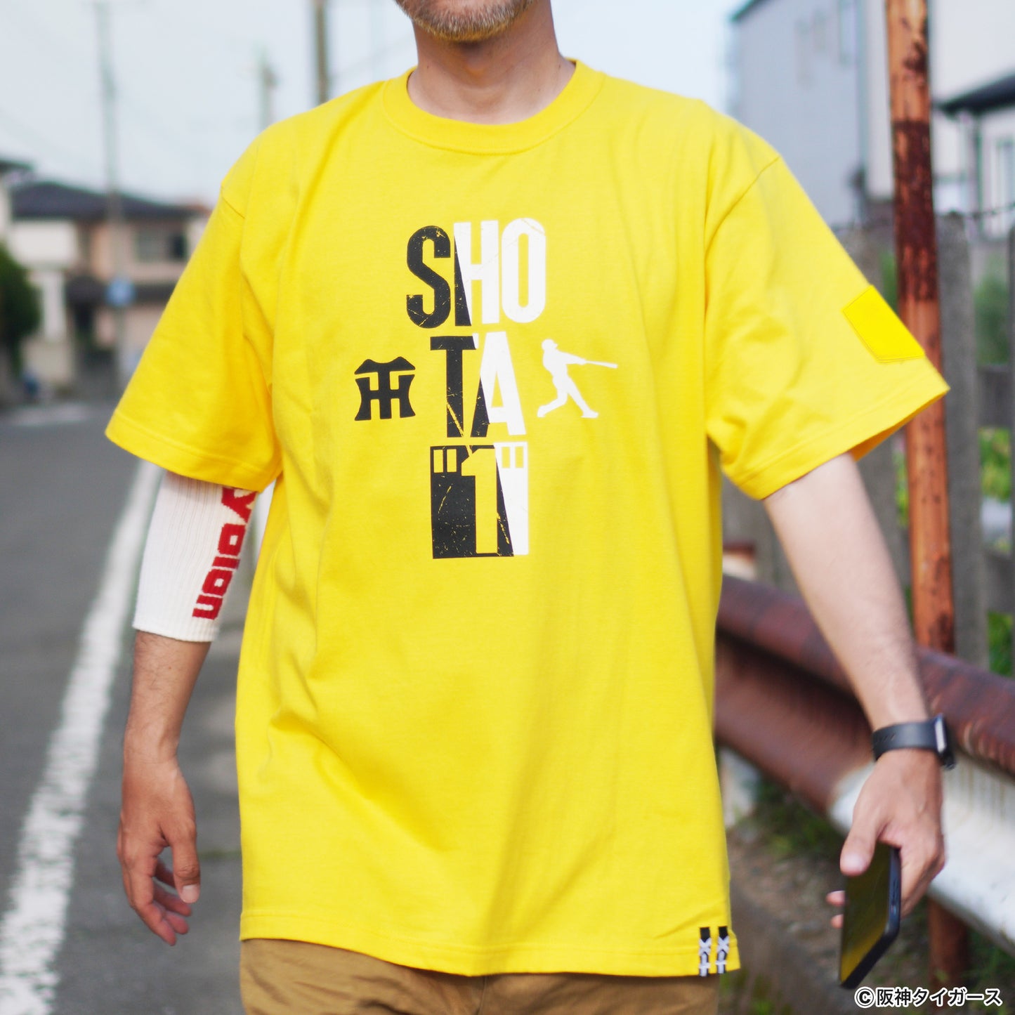 【阪神タイガース×TENPLUS】森下翔太選手 背番号1 Tシャツ [7.4オンス ヘビーウェイト]