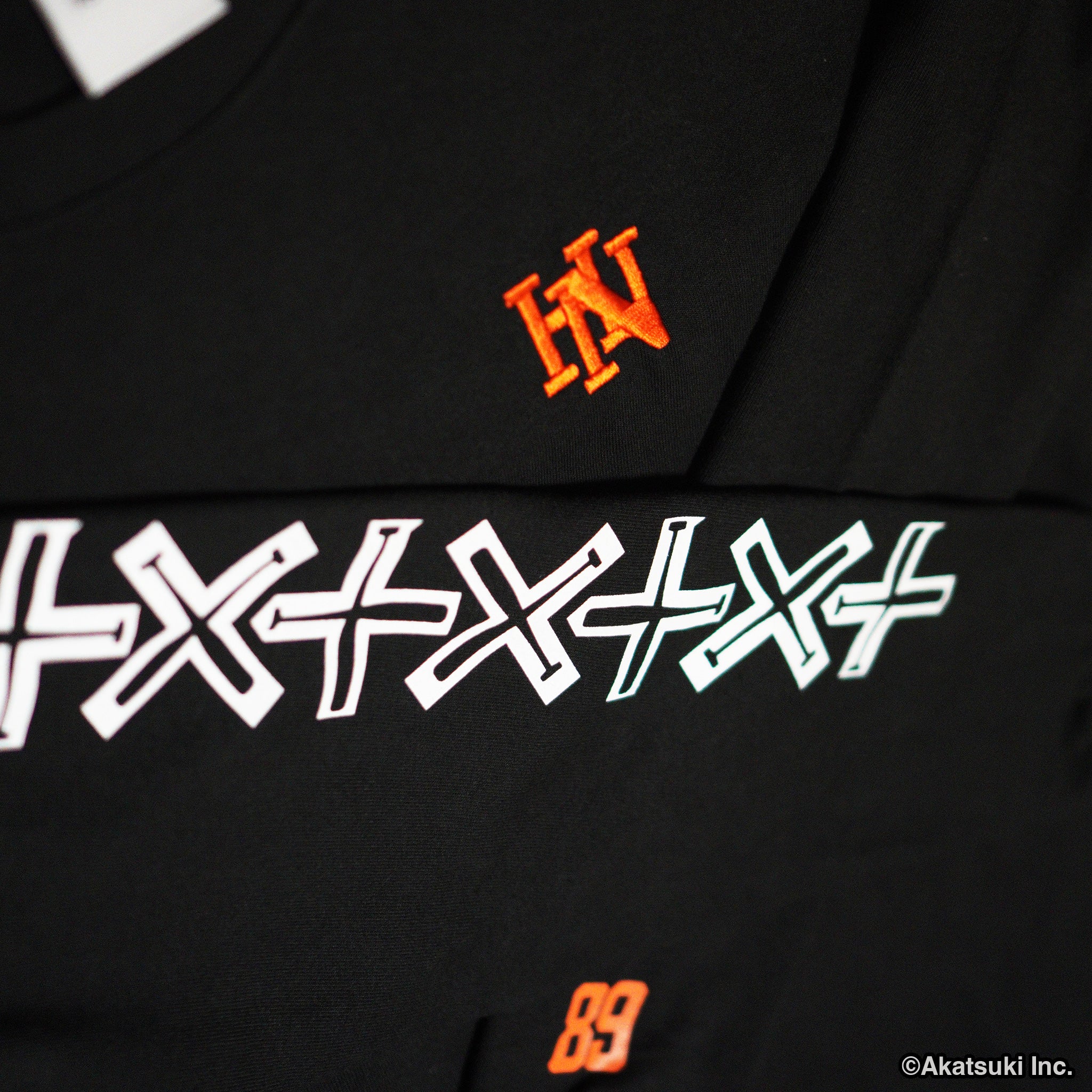 ハチナイ×X十【有原翼】 LS TEE BLACK [ 7.4oz ヘビーウェイト
